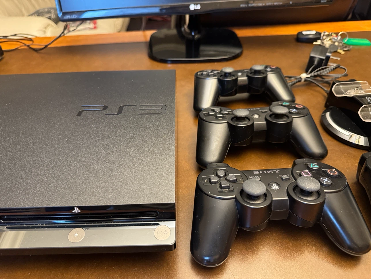 Sony PlayStation 3 Console with 4 Controllers - photo 3