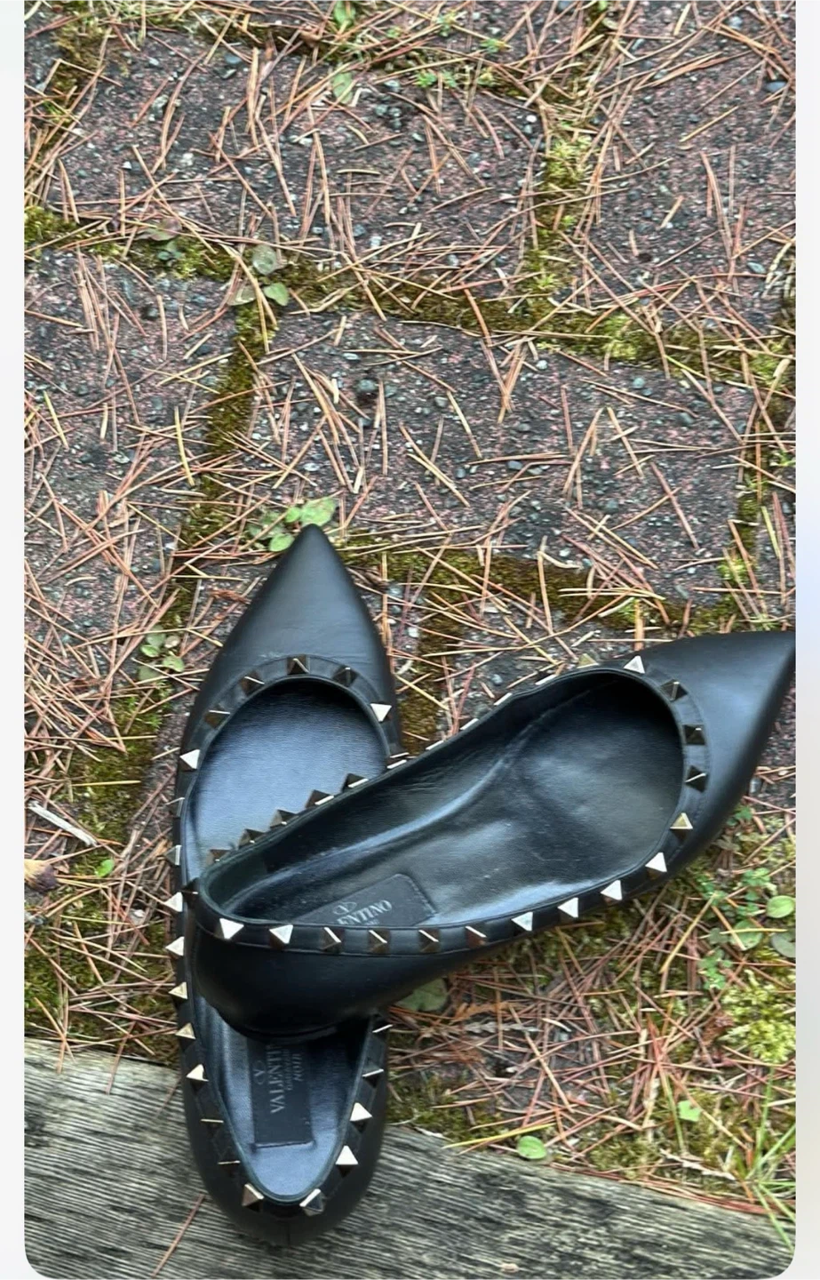 VALENTINO GARAVANI Rockstud leather flats - photo 2