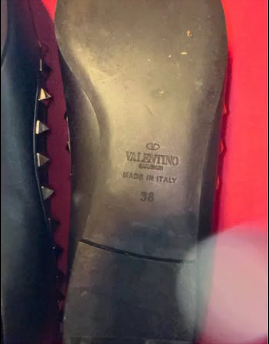 VALENTINO GARAVANI Rockstud leather flats - photo 3