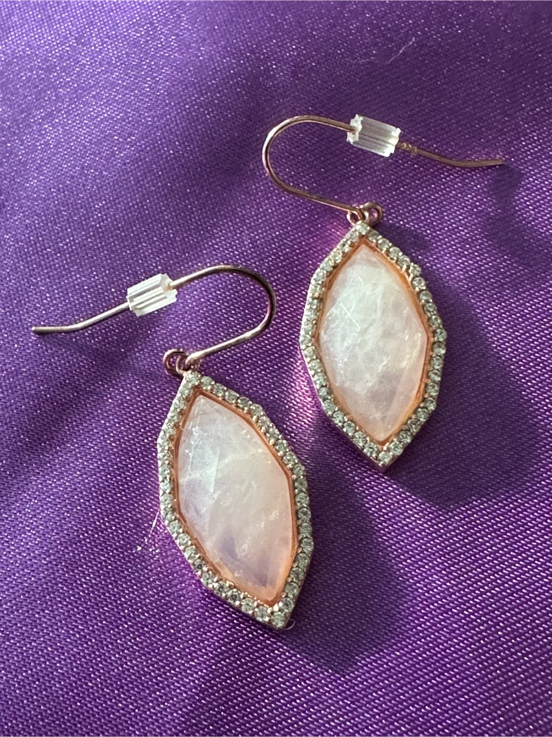 Rose Quartz 925 Sterling Silver Necklace & Earring Set - photo 4