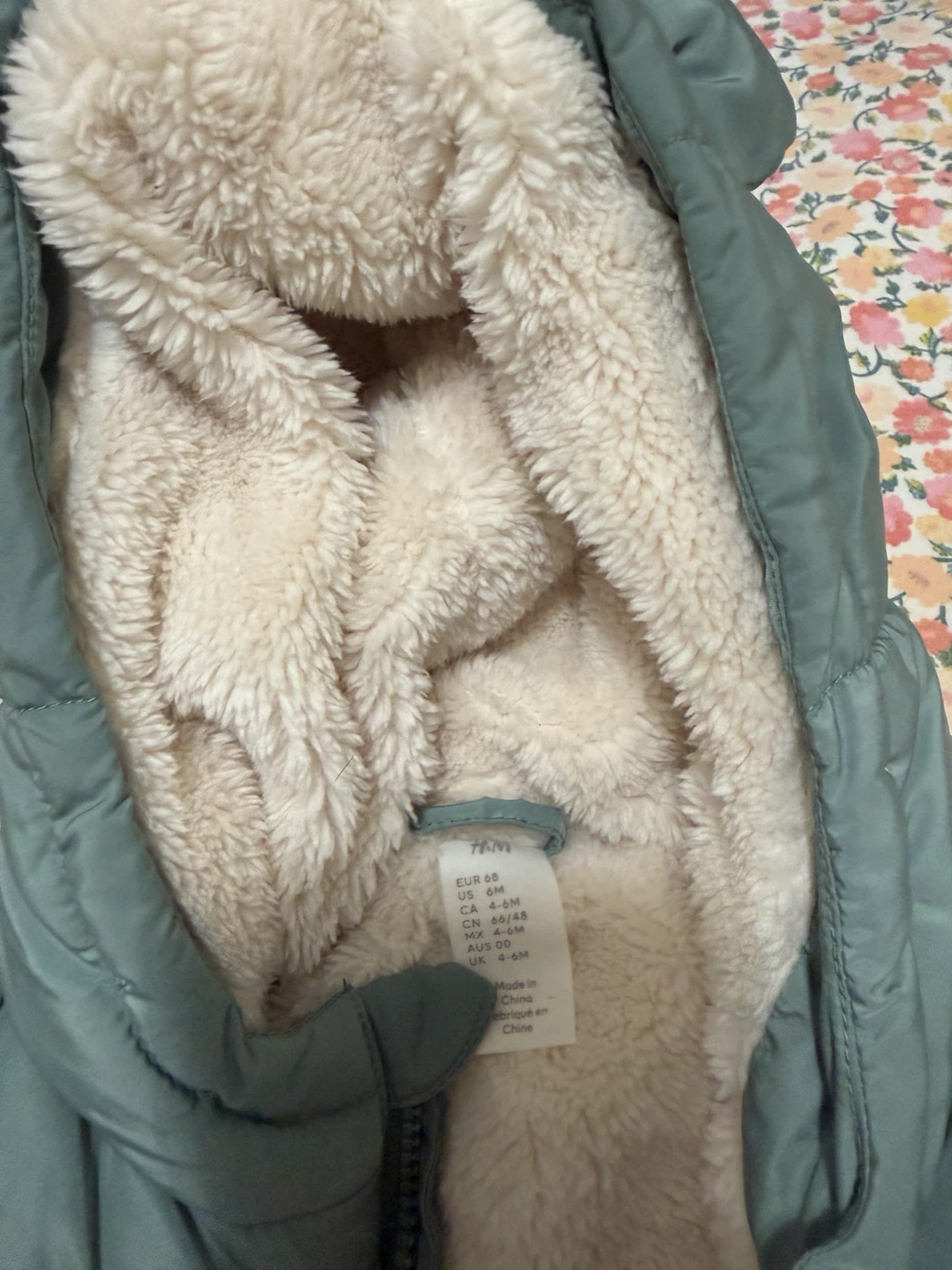 H&M Pile-Lined Baby Snowsuit – 4–6 Months ❄️🧸 - photo 2