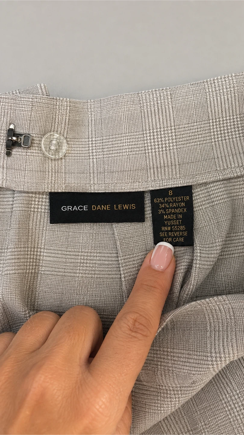 GRACE DANE LEWIS Plaid Skirt Size 8 - photo 4