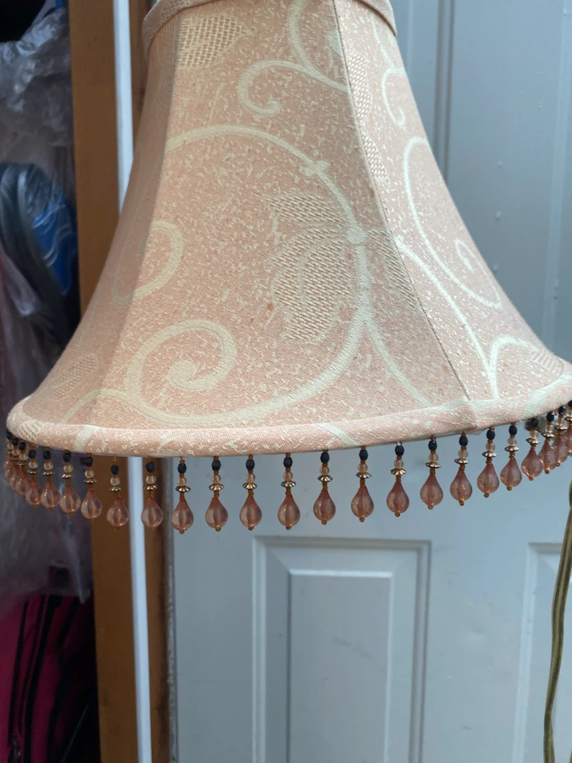Vintage Floor Lamp with Beaded Shade - photo 3
