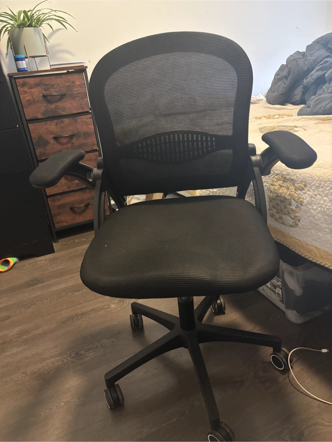 2 black office chairs for sale