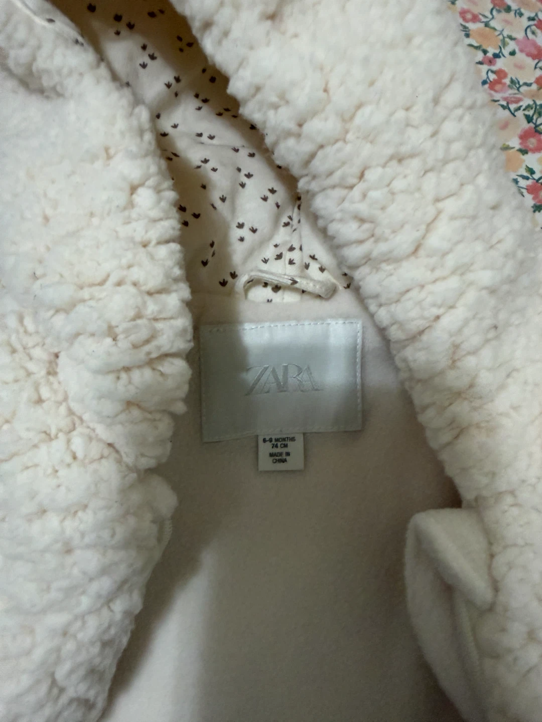 ZARA Teddy Fleece Snowsuit – 6–9 Months 🤍❄️ - photo 2