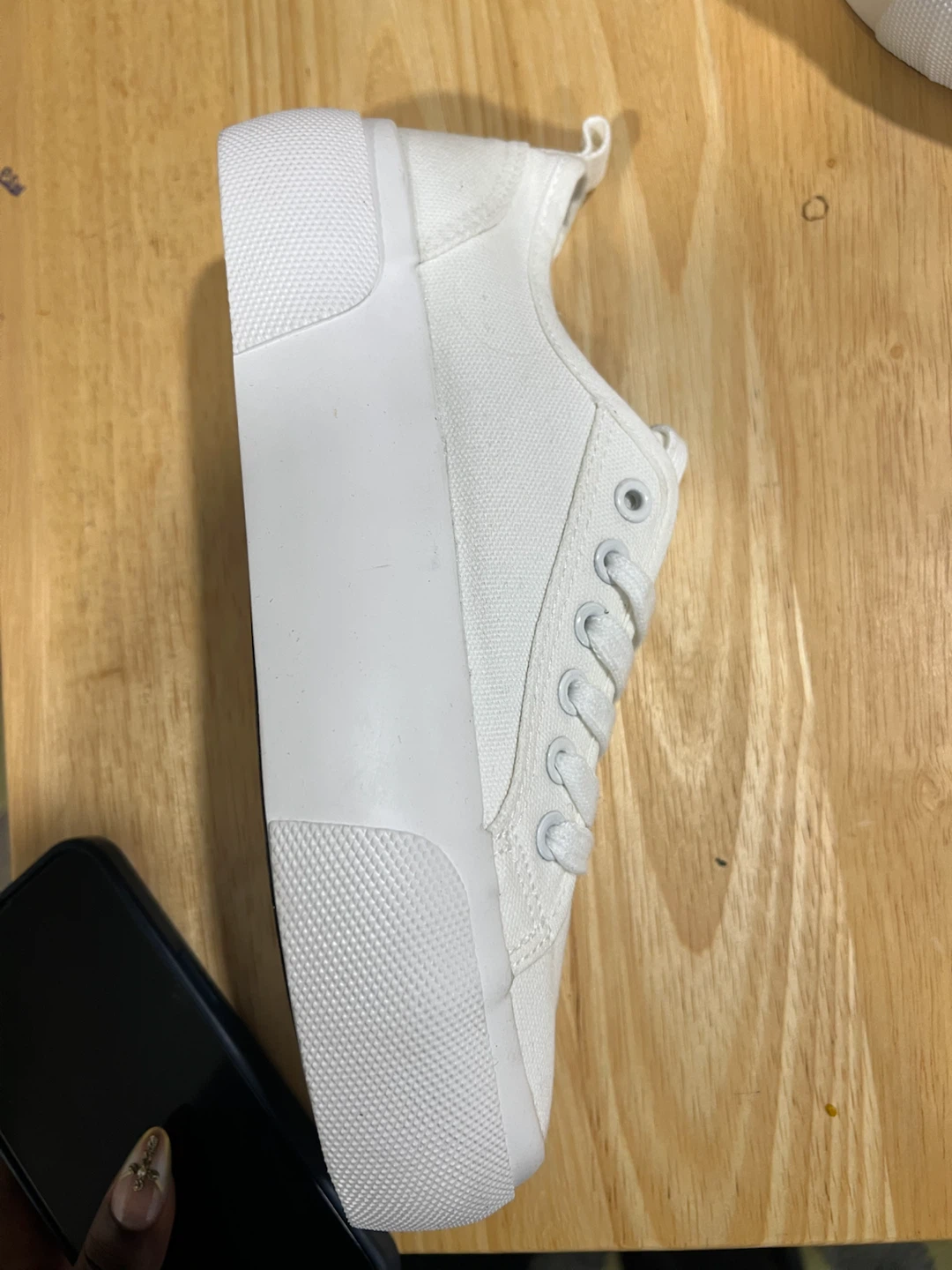 White Canvas Sneakers - photo 4