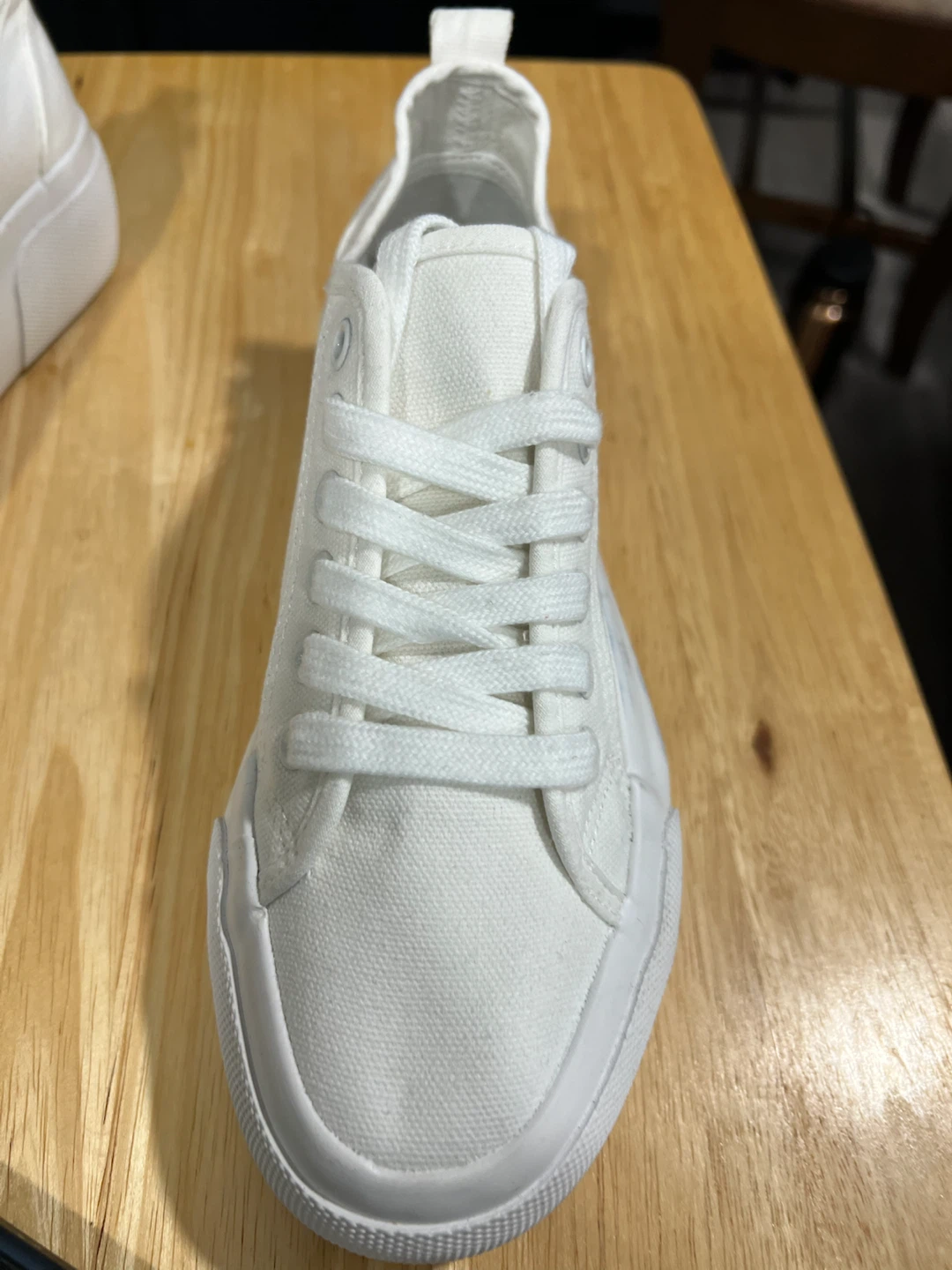 White Canvas Sneakers - photo 5