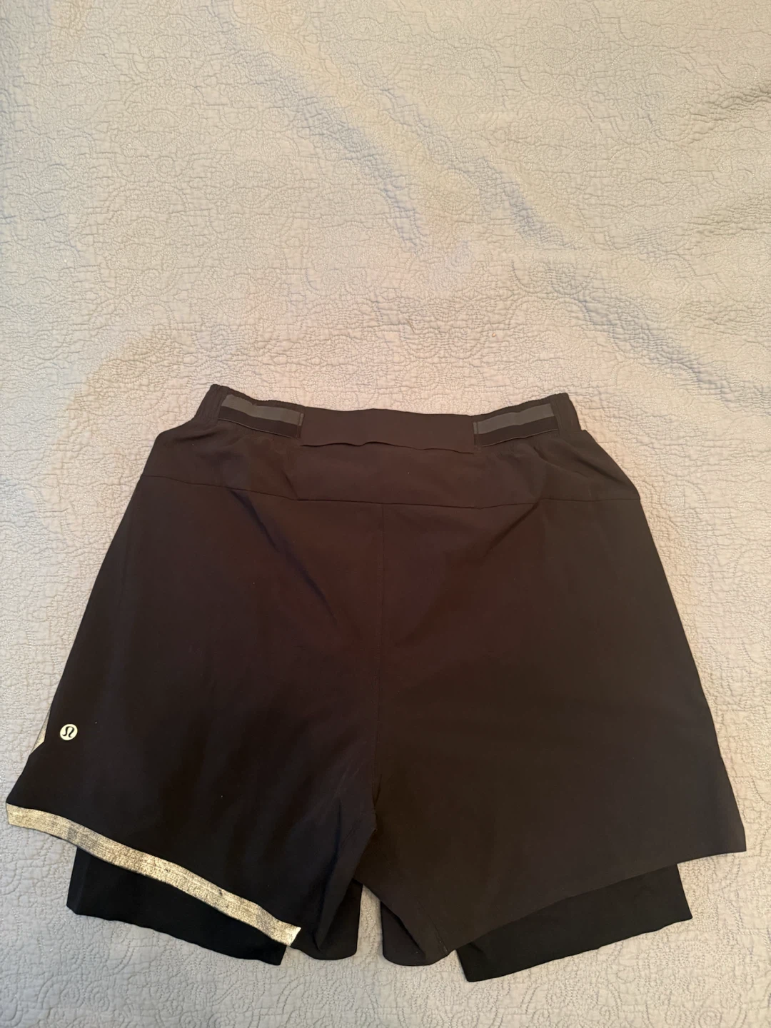 Lululemon Black Running Shorts with Liner - photo 2