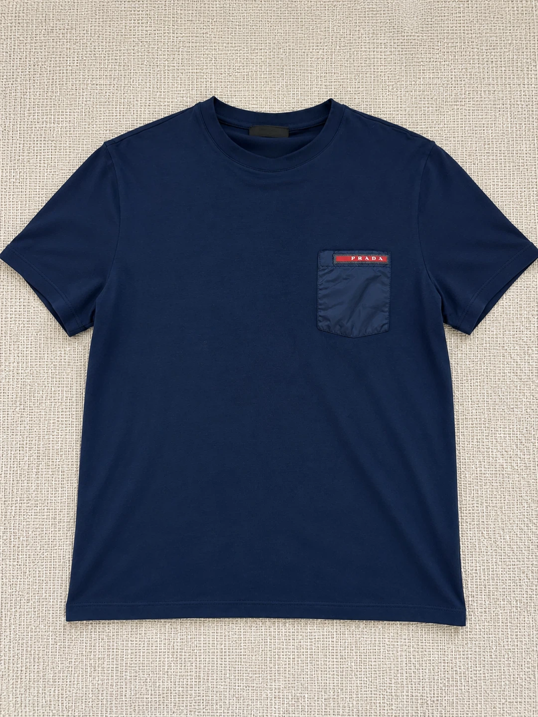 Prada Navy Blue T-Shirt with Pocket