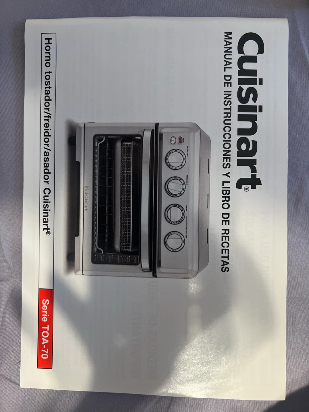 TOA-70 Cuisinart Air Fryer Toaster Oven + All Accessories - photo 3