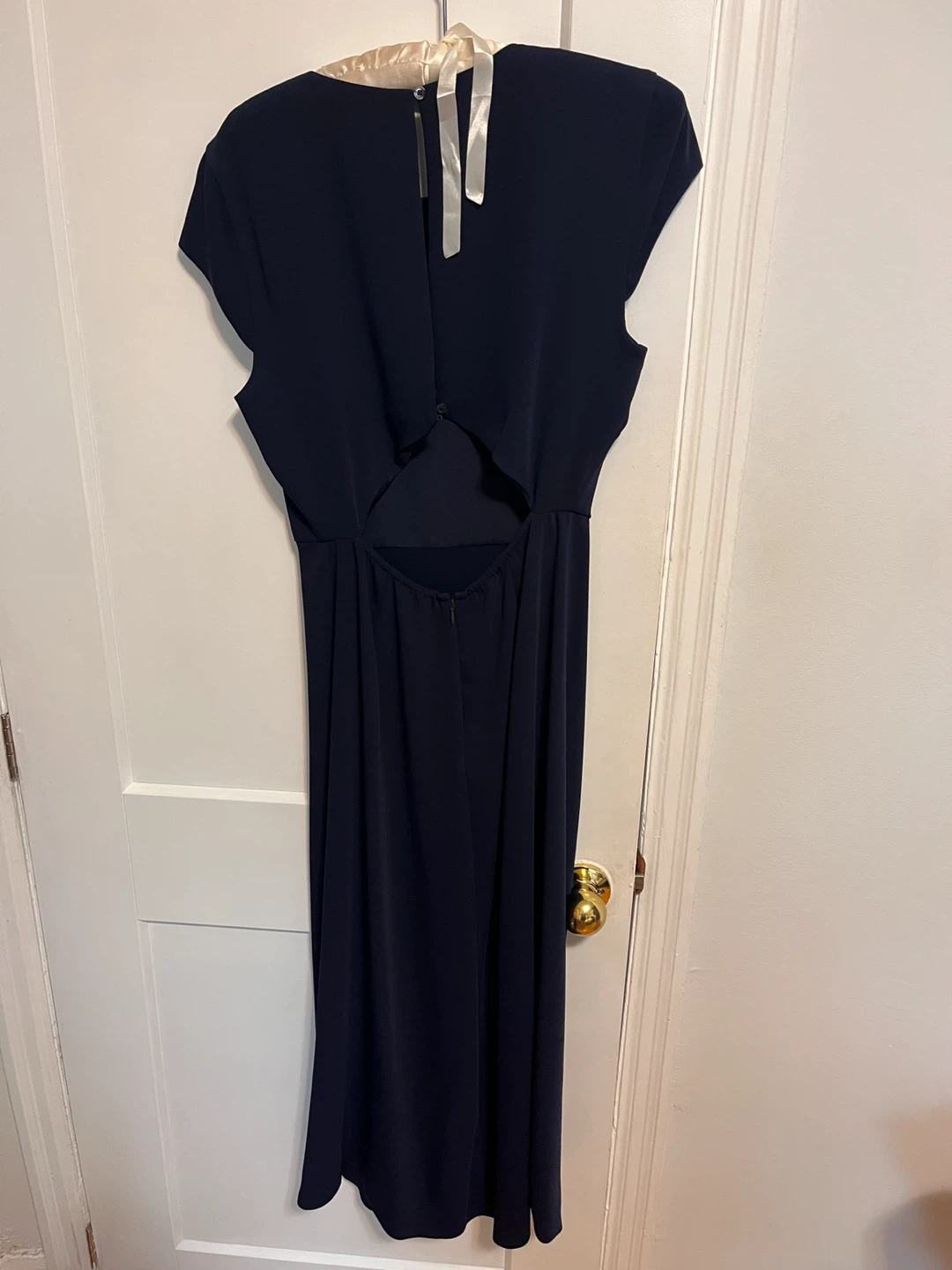 Babaton  Navy Blue Cap Sleeve Midi Dress - photo 2