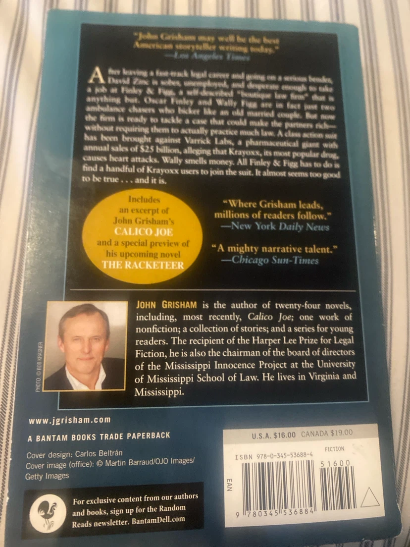 John Grisham The Litigators A Novel Paperback Book - photo 2
