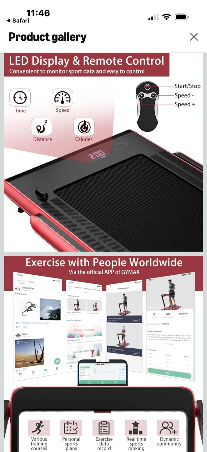 SuperFit 2-in-1 Under Desk Treadmill - photo 2