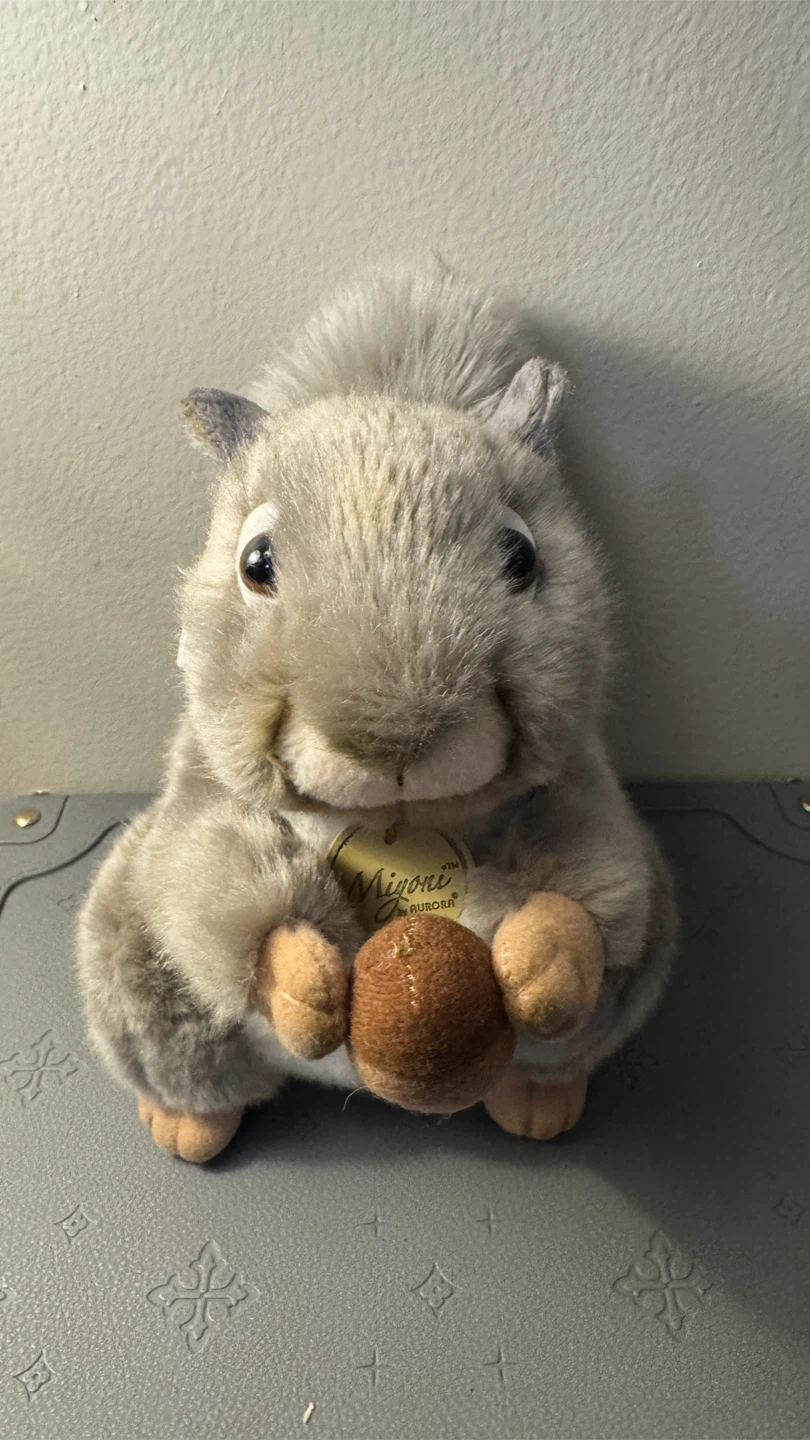 Miyoni by Aurora Squirrel with Acorn Plush Stuffed Animal Toy
