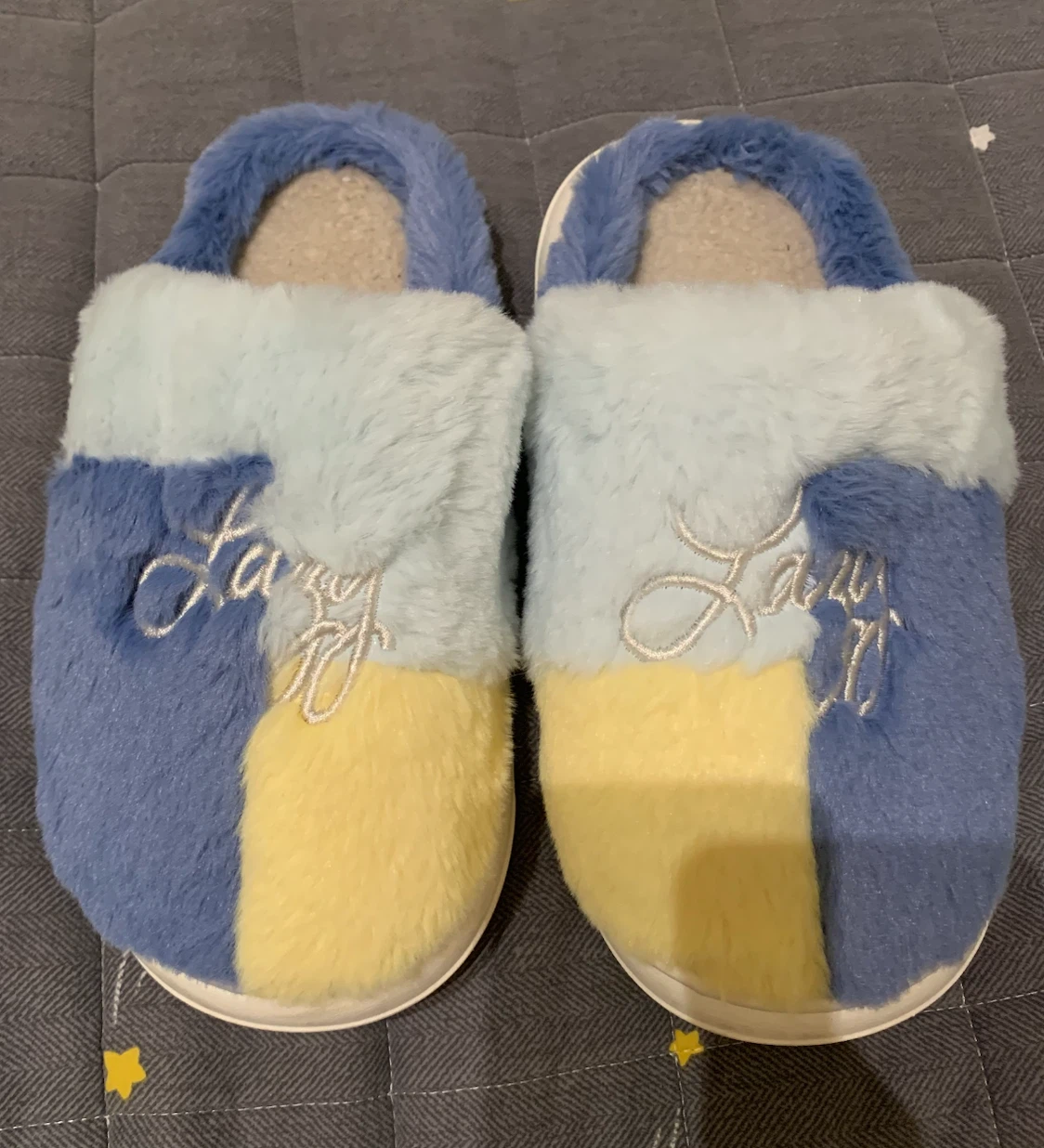 Lazy plush slippers