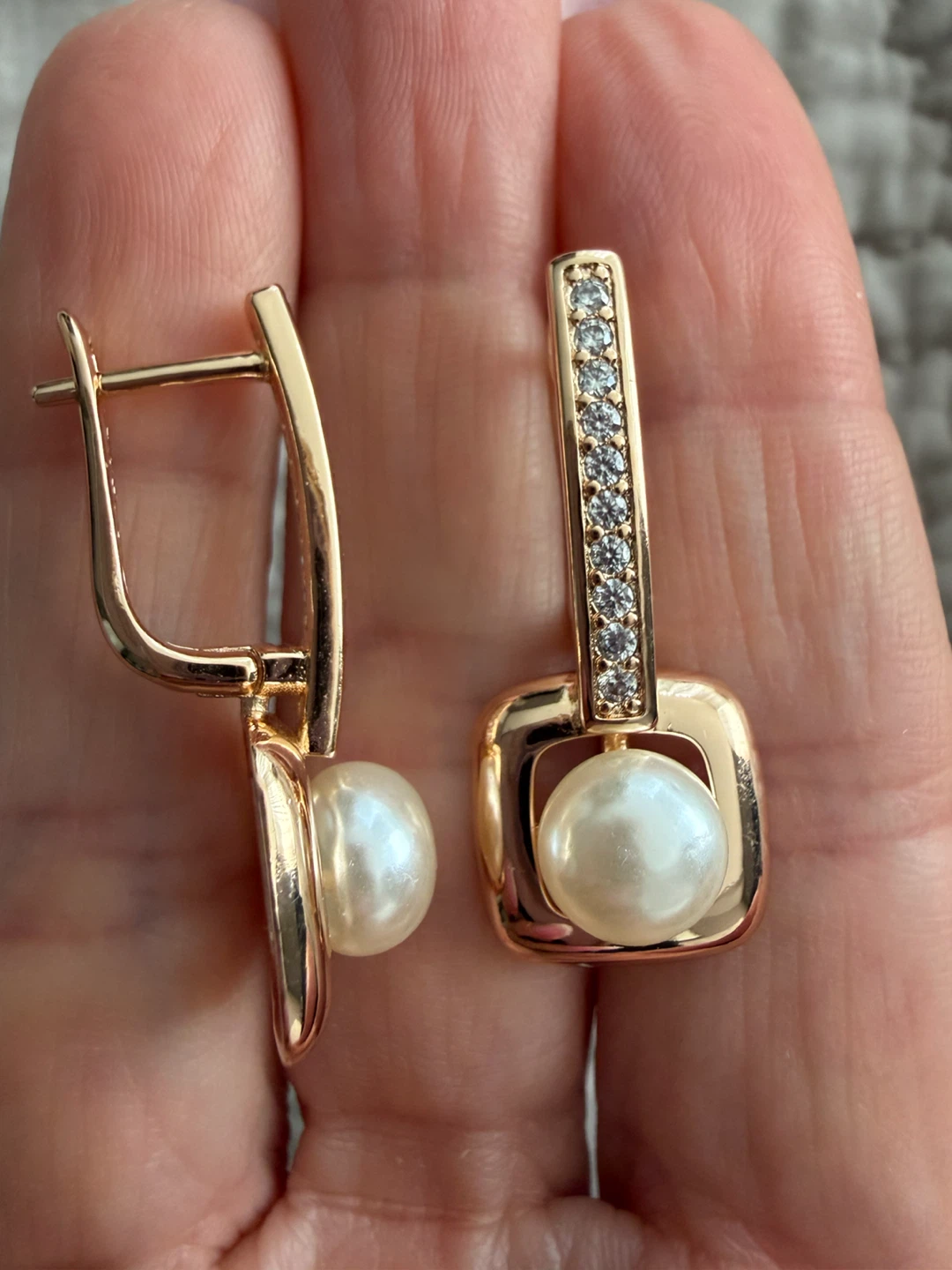 14k pearl earrings