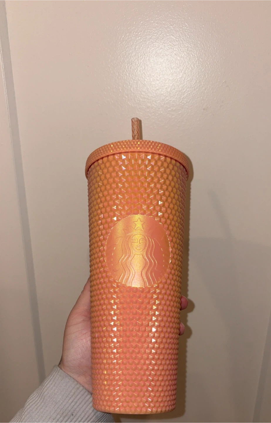 Starbucks Tumbler Orange Studded Venti