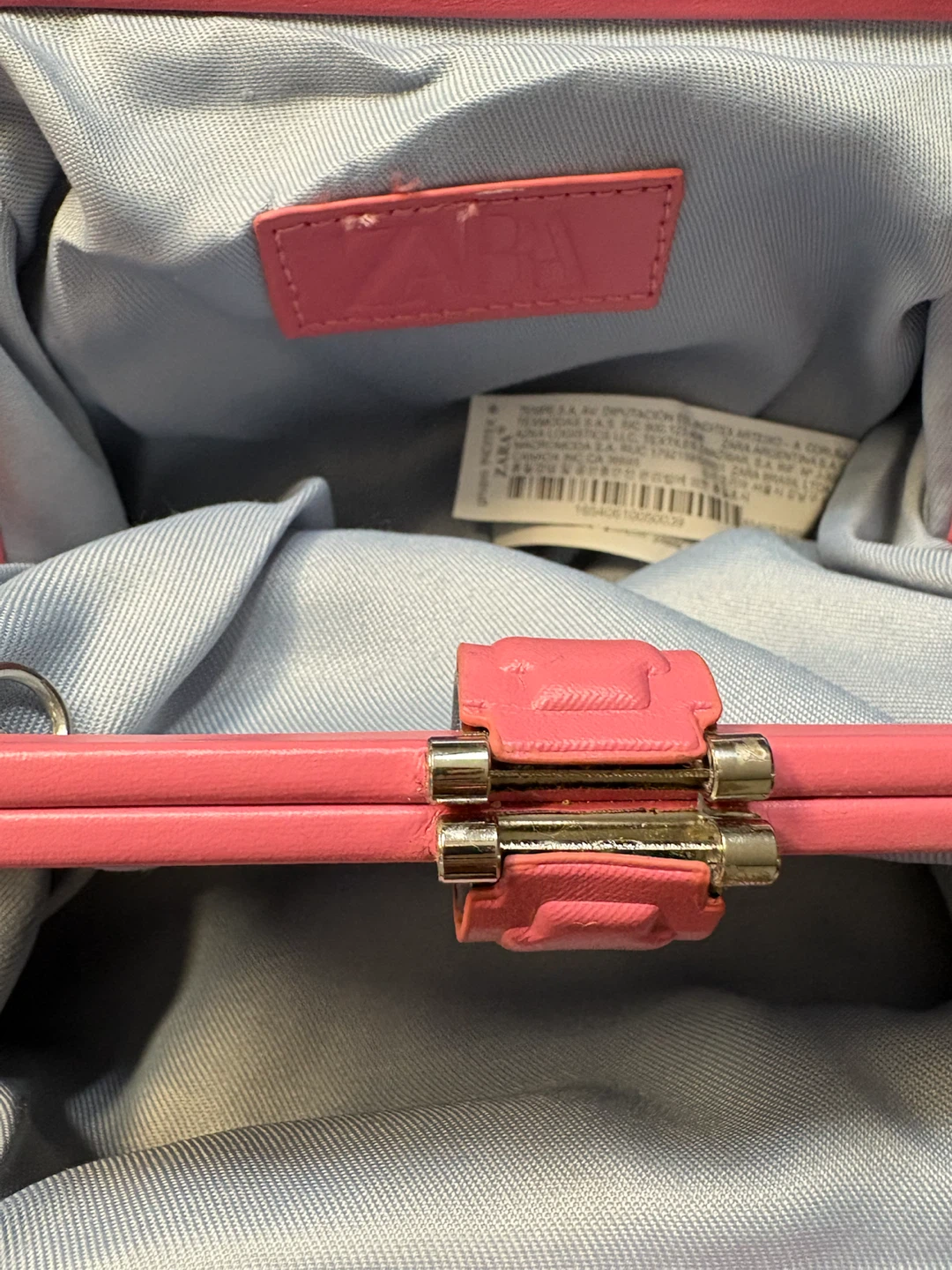 Pink Zara Soft Mini Crossbody Bag With Kiss Lock Closure - photo 2