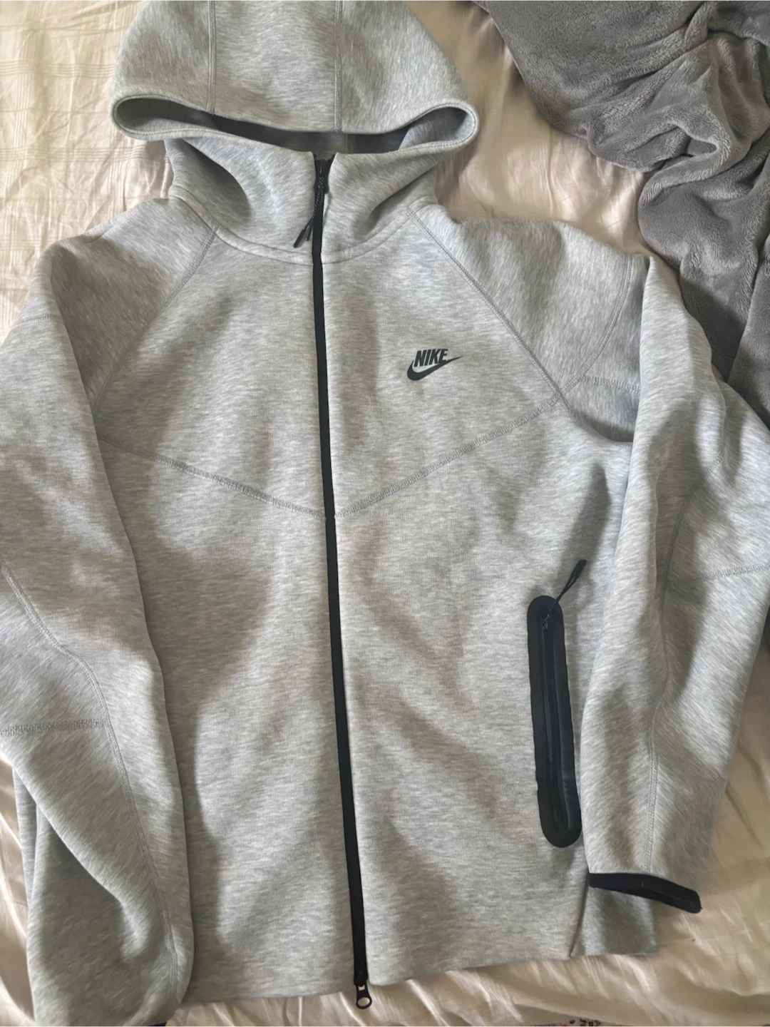 Nike Tech Fleece Full Zip Hoodie Grey - photo 3