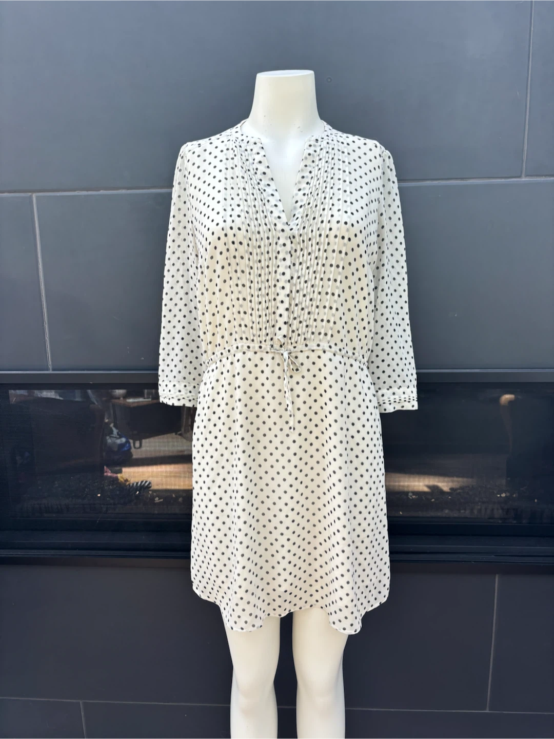 Dress 18 - White with Black Polkadots
