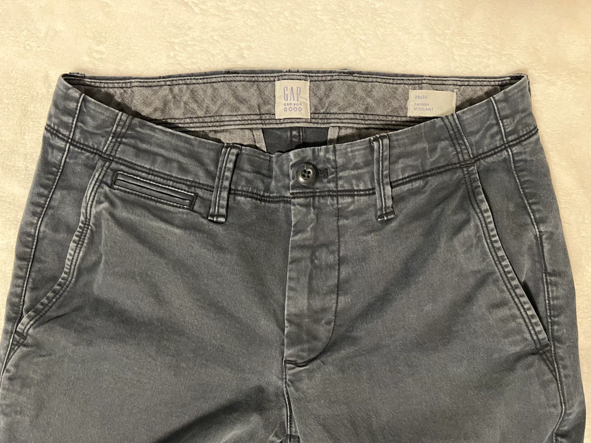 Gap MENS Pants SKINNY MOULANT size 28x30 / Blue Navy - photo 3