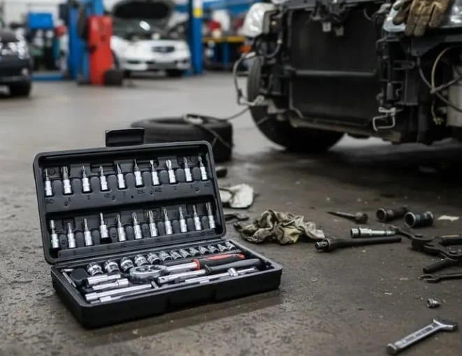 (NEVER USED) 46-Piece 1/4 Socket Set