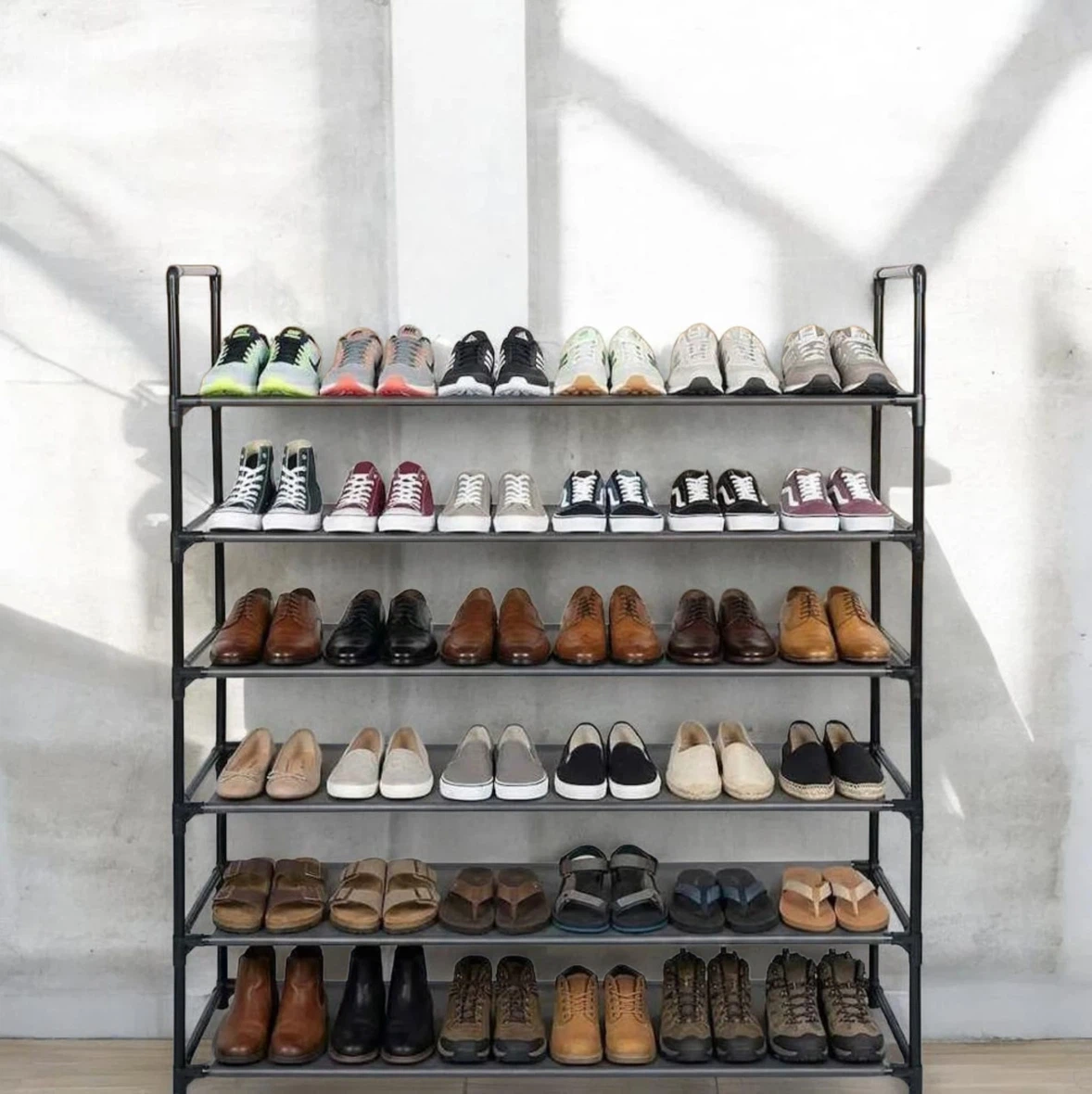 (NEVER USED) 6-Tier Shoe Rack - Waterproof Non-Woven Fabric