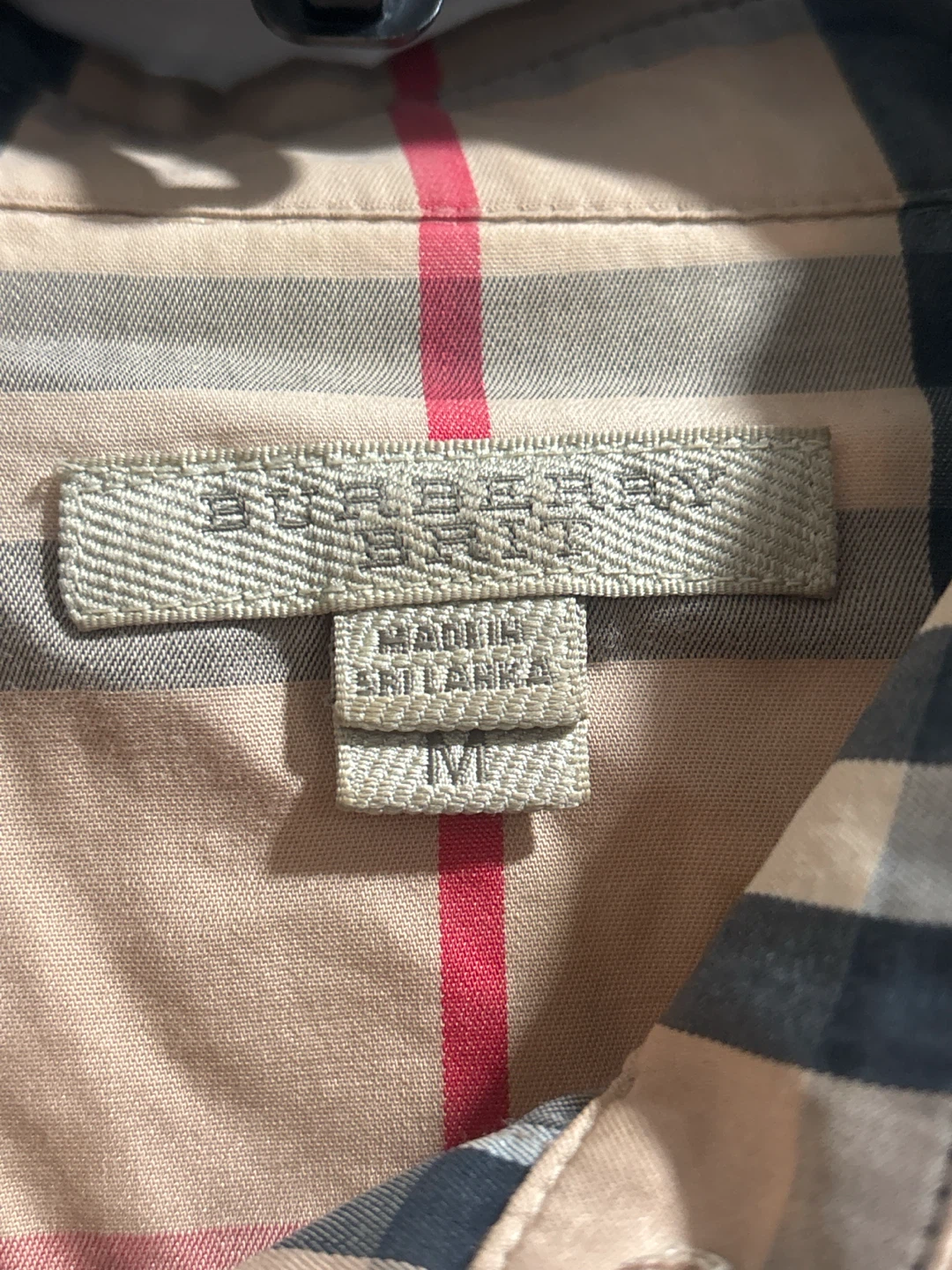 Burberry Plaid Button-Up Shirt - Size M Women - photo 2