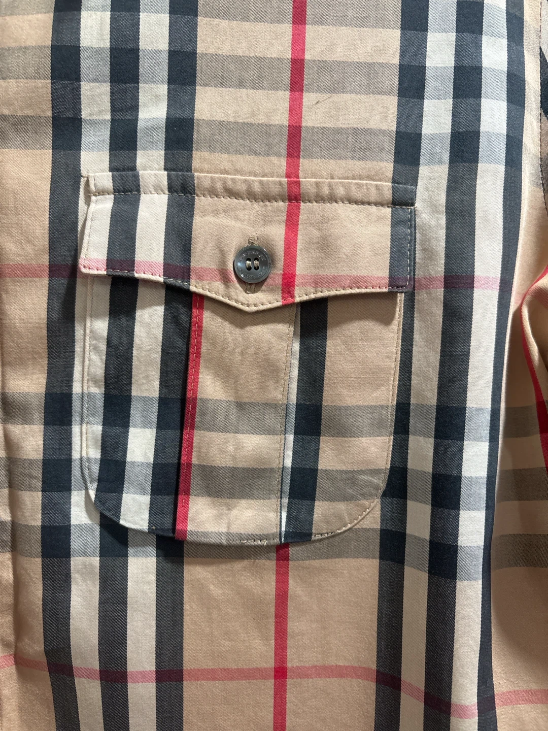 Burberry Plaid Button-Up Shirt - Size M Women - photo 3
