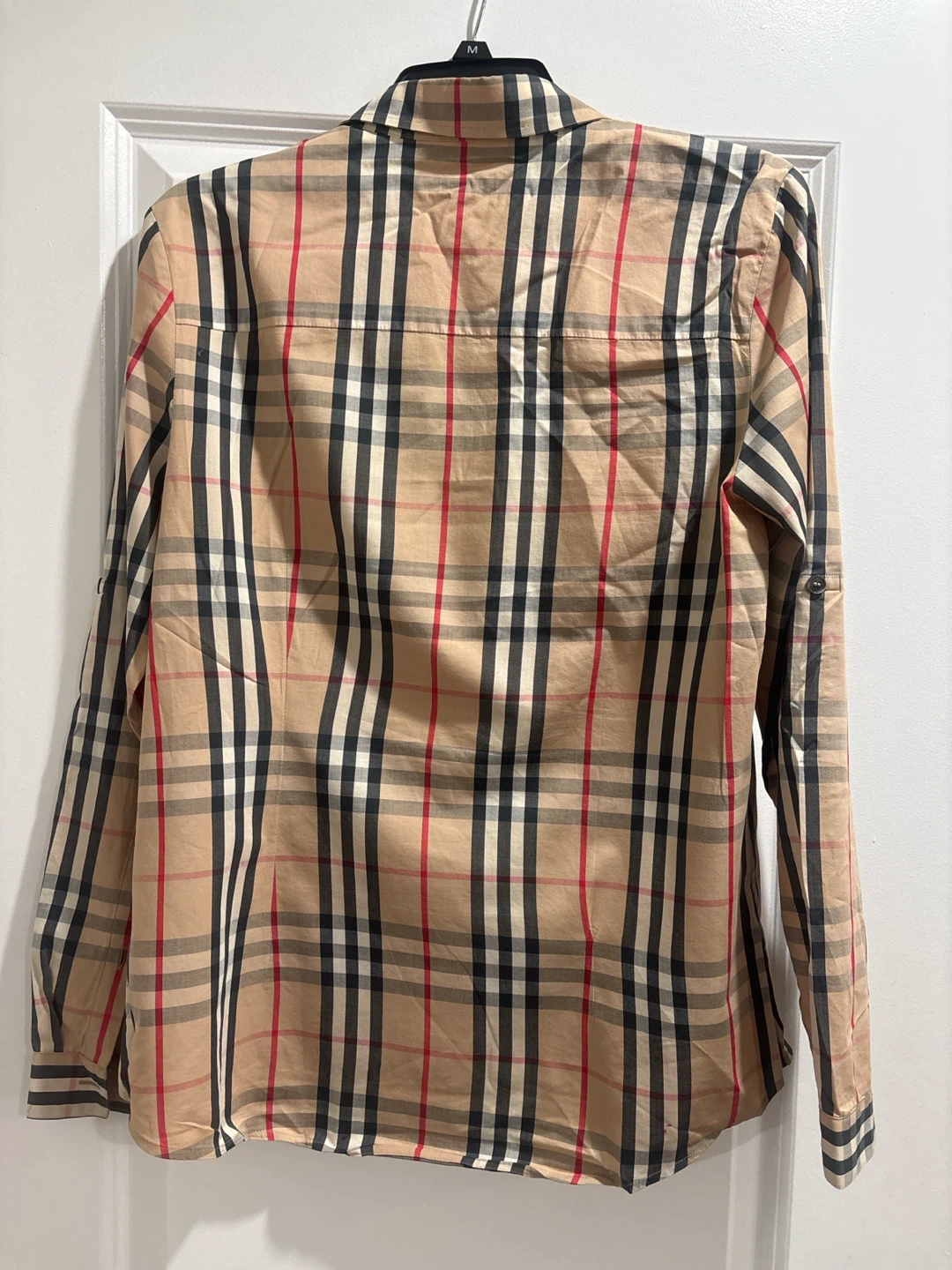 Burberry Plaid Button-Up Shirt - Size M Women - photo 4