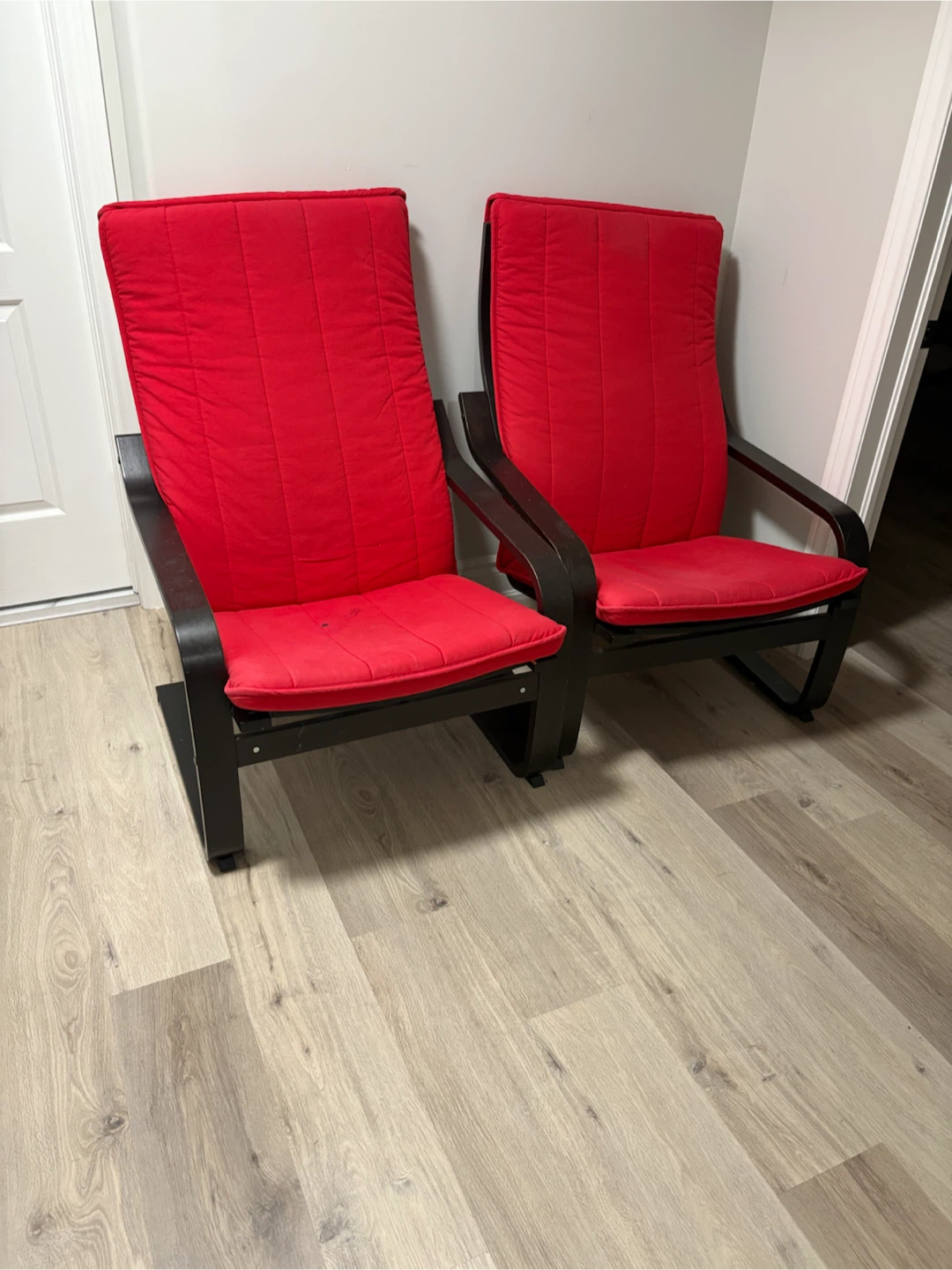 IKEA Armchairs - Red 2 chairs - 80$ for both