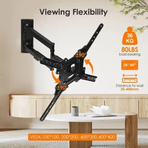 (NEVER USED) Articulating TV Wall Mount - 26"-60" TVs - photo 4
