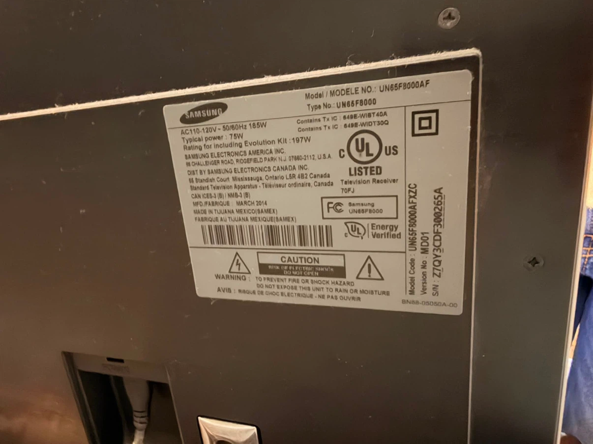 Samsung 65" TV - photo 2