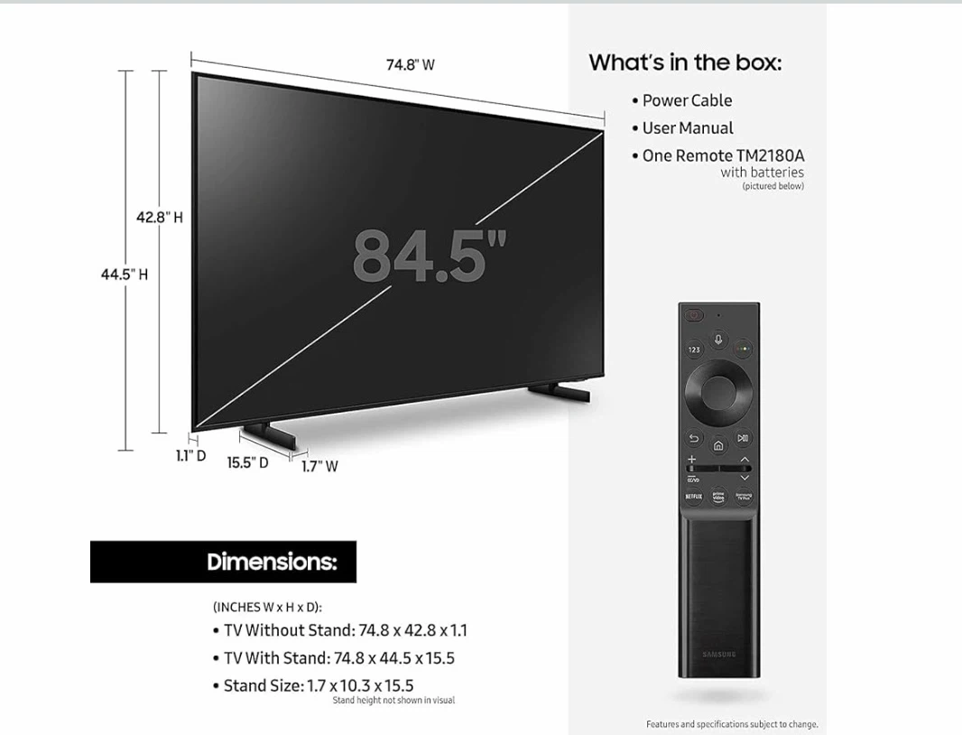 SAMSUNG 65-Inch Class Crystal 4K UHD - photo 3