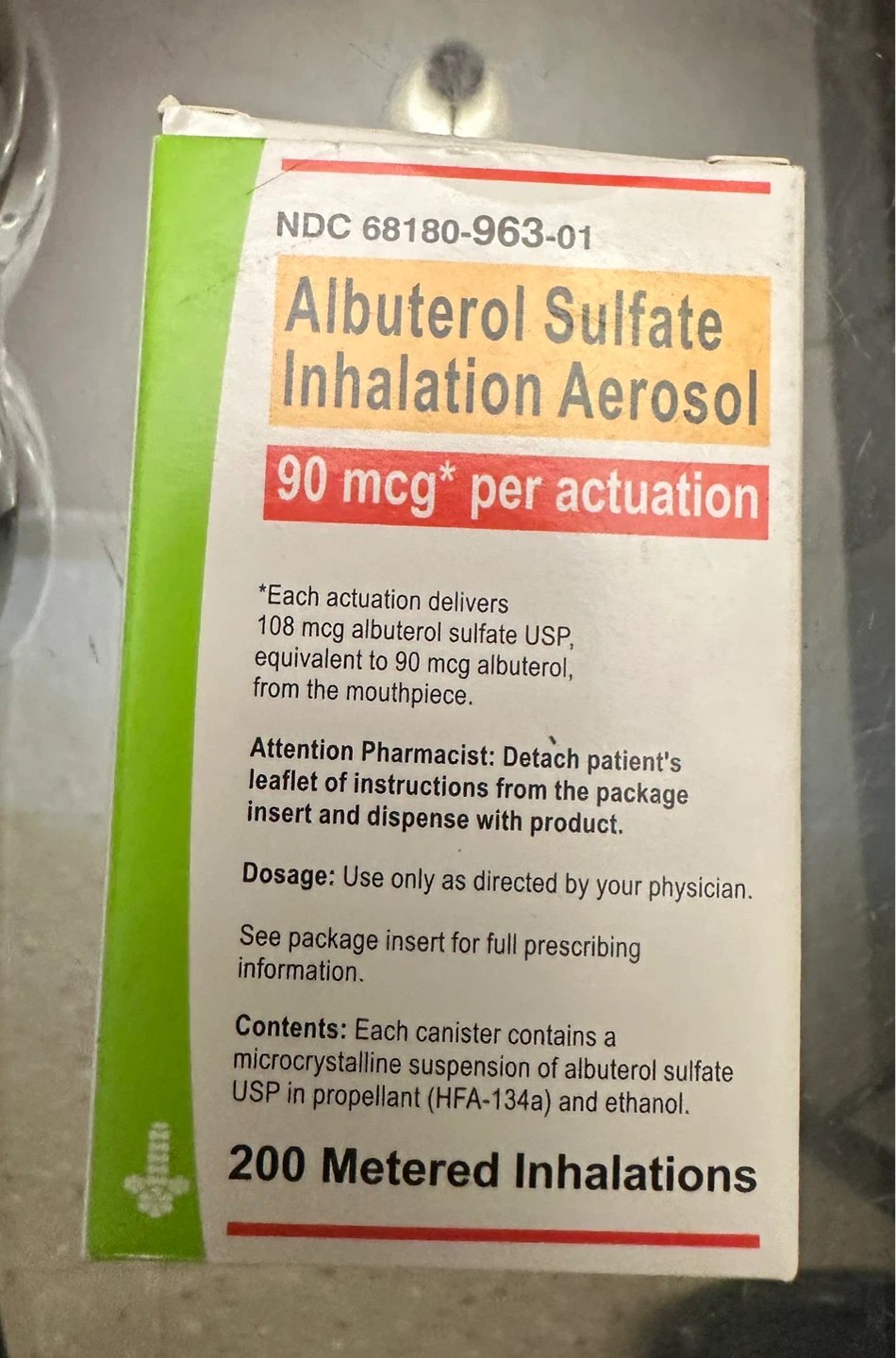 Albuterol Sulfate Inhalation Aerosol 90 mcg - photo 2