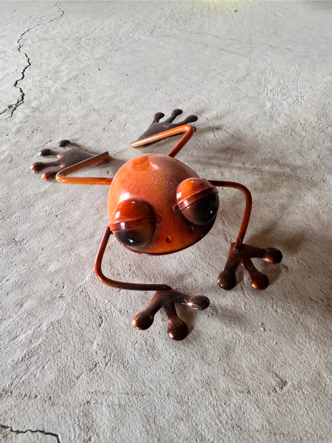 Metal Frog Garden Decor