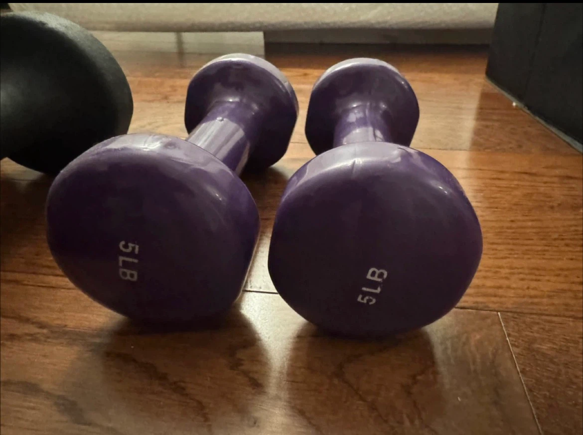 Pair of 5 LB Dumbbells and Pair of 10 LB Dumbbells