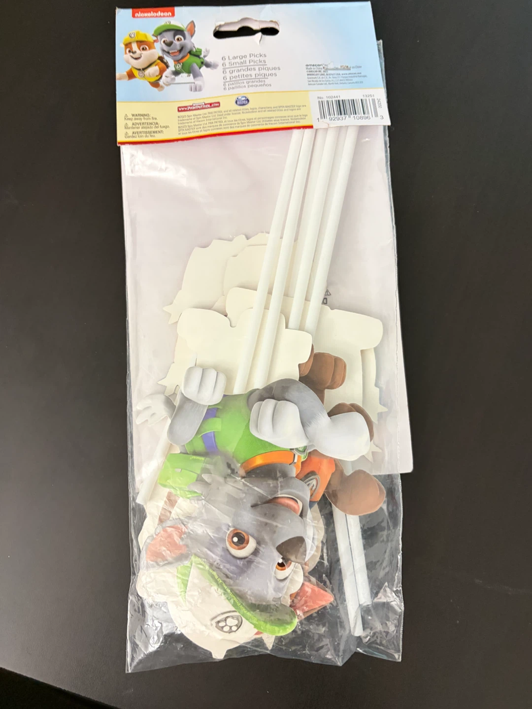 Paw Patrol Cupcake Picks - 12 Pcs - photo 3