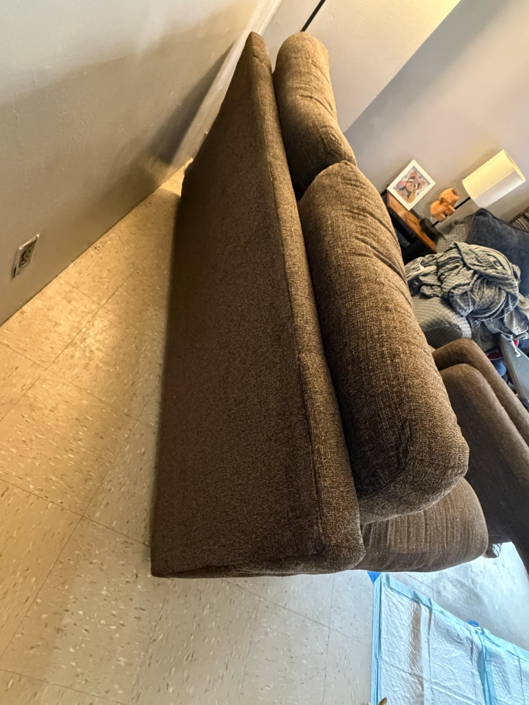 Brown Loveseat Sofa - photo 4