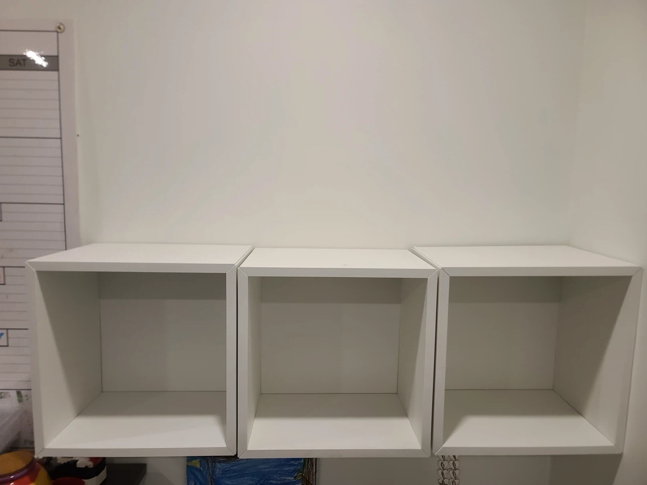 IKEA Eket White Cube Shelves - Set of 3 - photo 2