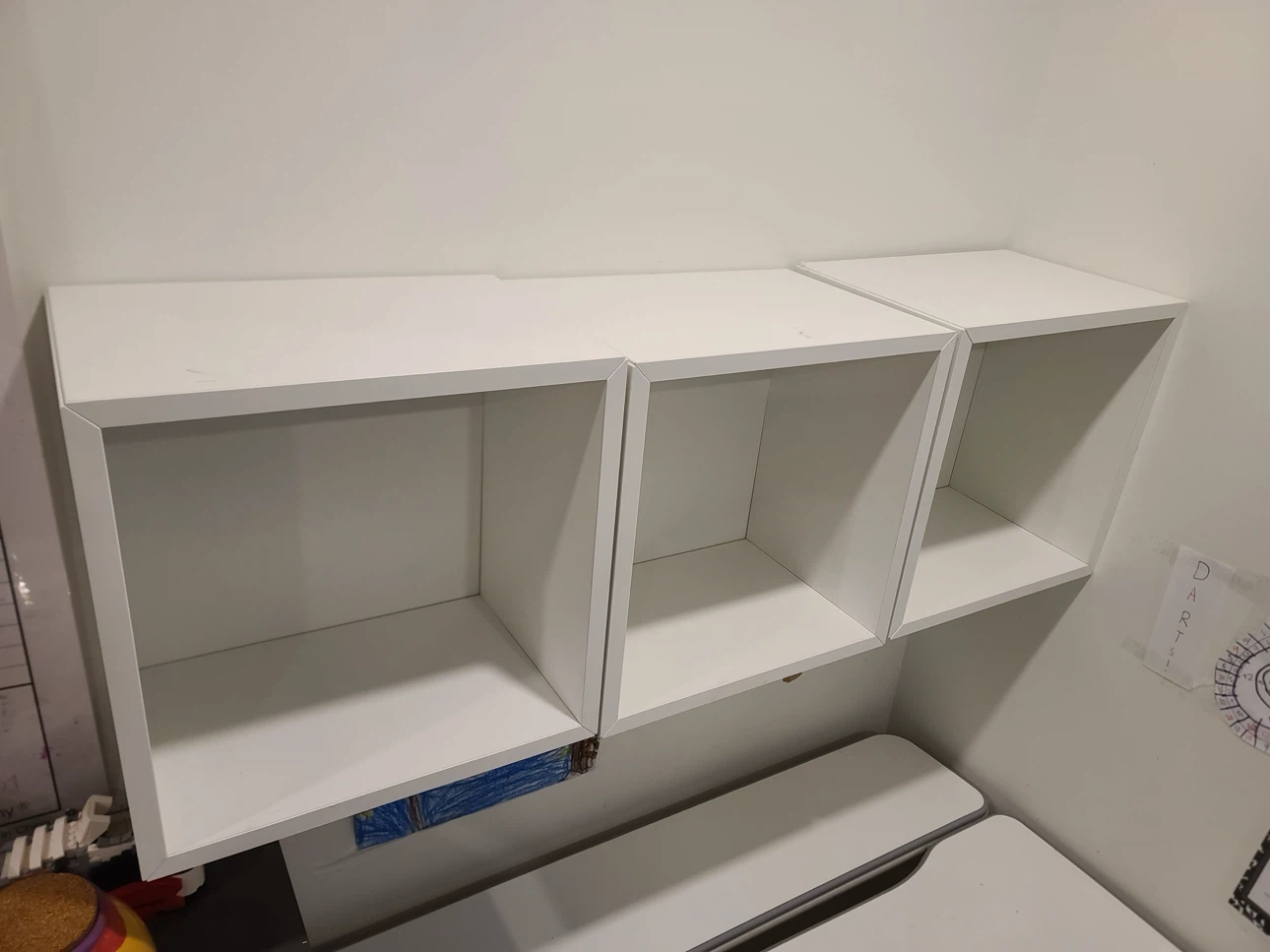 IKEA Eket White Cube Shelves - Set of 3 - photo 5