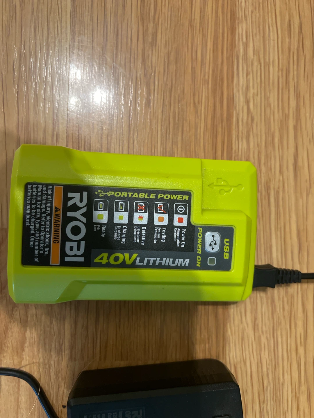 Ryobi 40V Cordless String Trimmer with Charger - photo 2