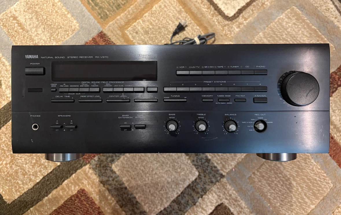 Yamaha RX-V870 Natural Sound Stereo Receiver - photo 2