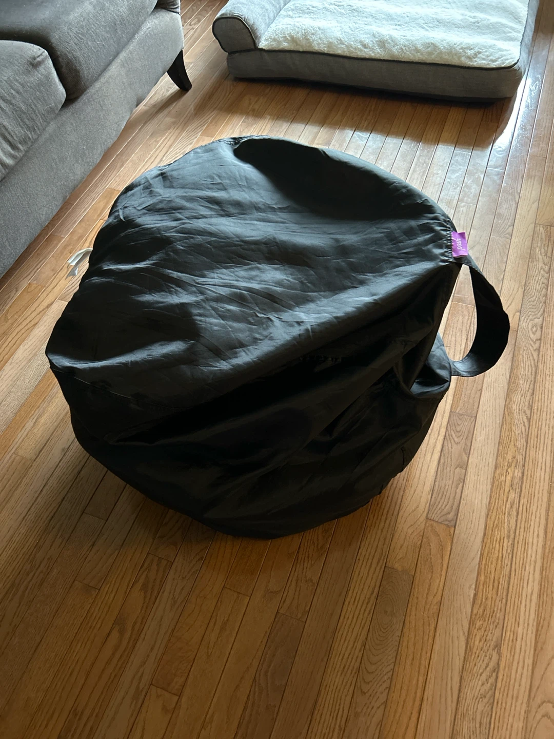 Large Black bean bag chair