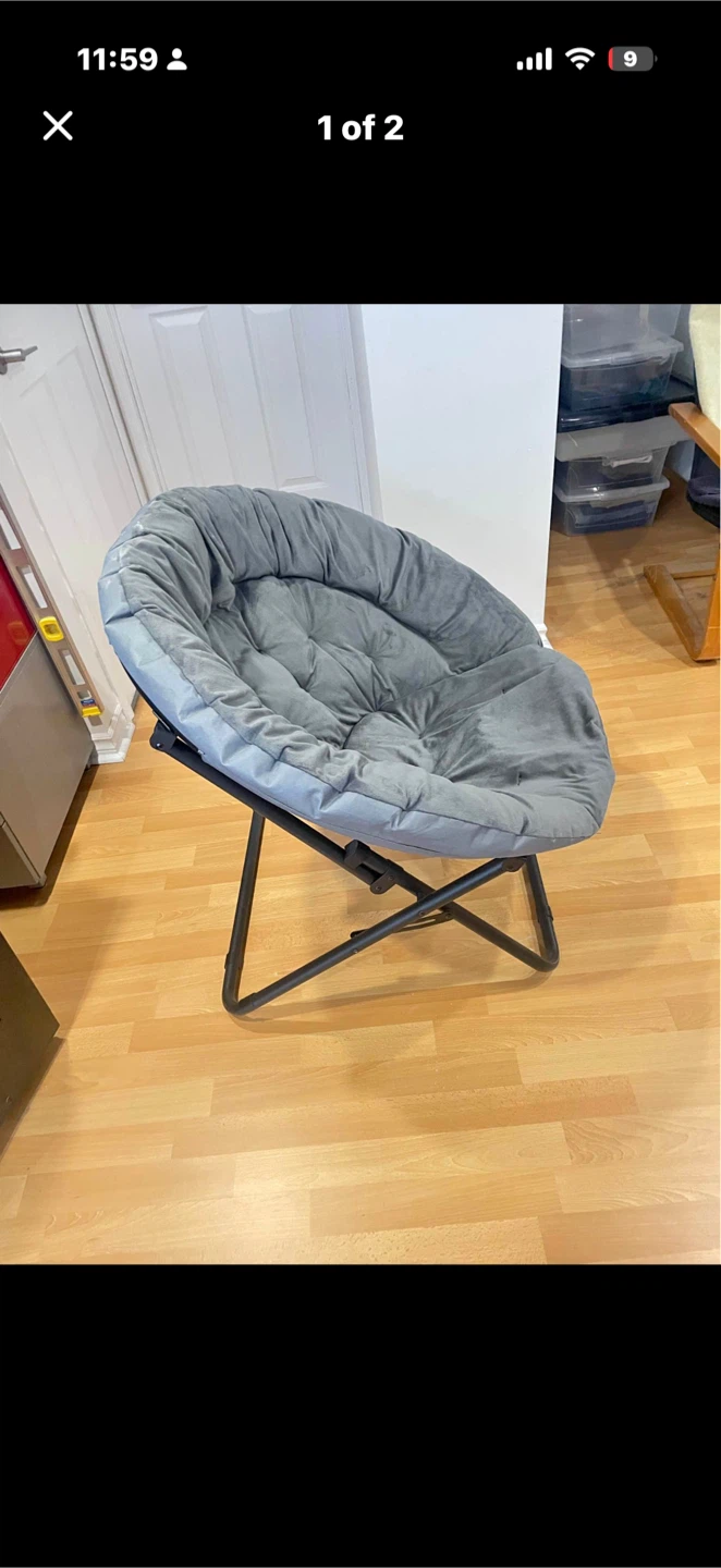 Grey Saucer Chair