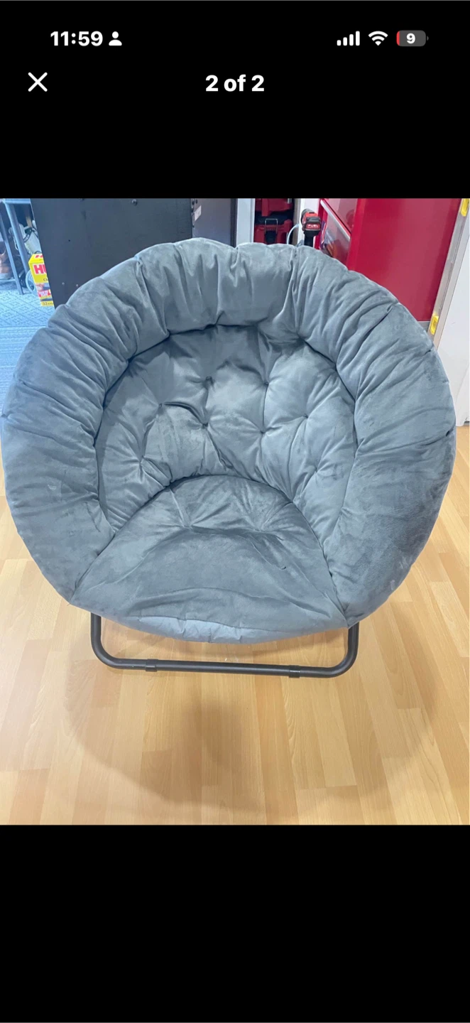 Grey Saucer Chair - photo 2