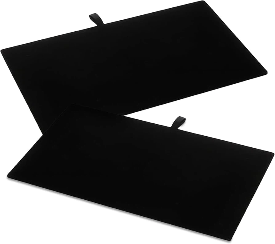 Black Velvet Jewelry Display Board Tray