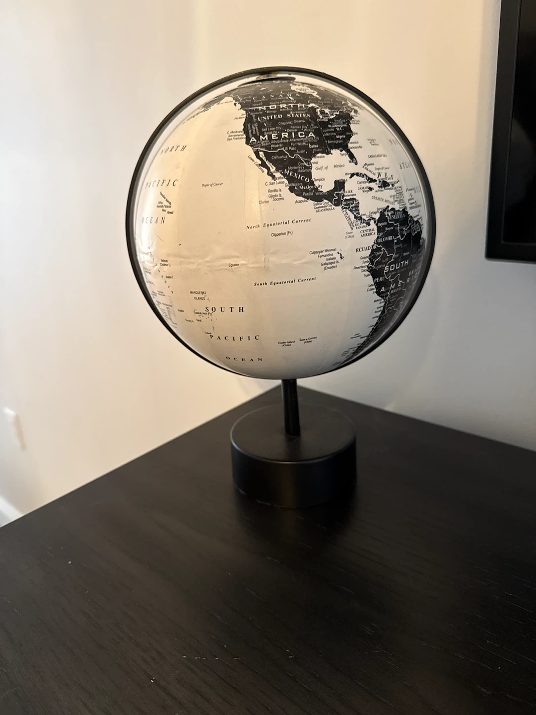 Black and White Globe