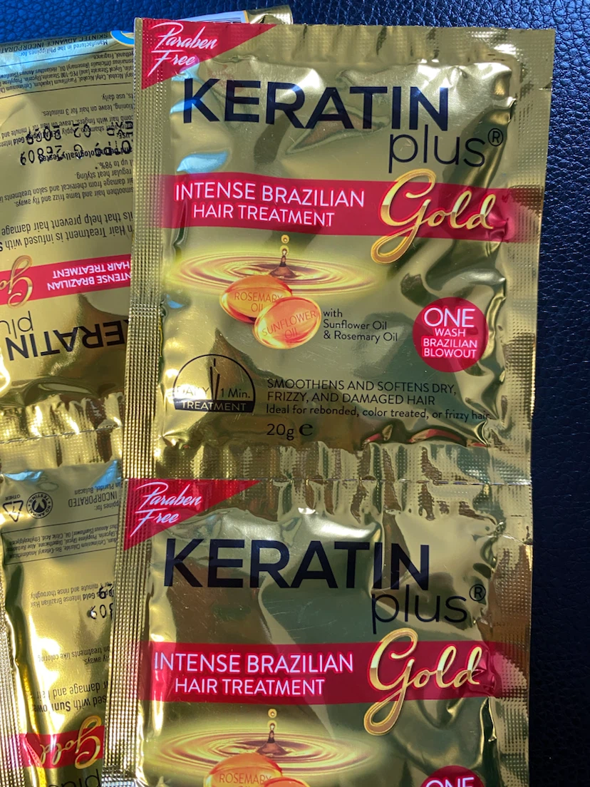 Keratin Plus Gold Hair Treatment Sachets (4x 20g) - photo 5