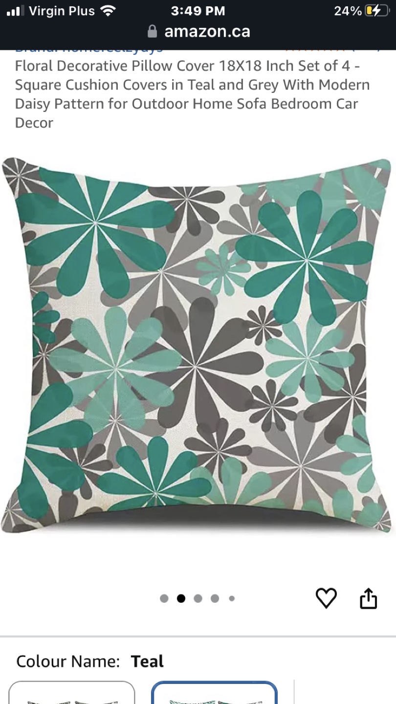 18” x 18” cushion covers - set of 2 - photo 2